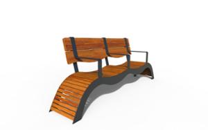 street furniture, seating, wood seating, wood backrest, horizontal planks