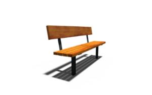 street furniture, seating, wood seating, wood backrest