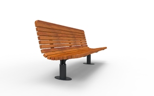 street furniture, seating, wood seating, wood backrest