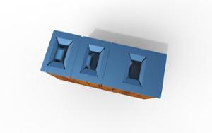 mobilier stradal, cos de gunoi, volum mare, montat pe stalp, capac montat cu stift, segregare completa, segregarea preliminara