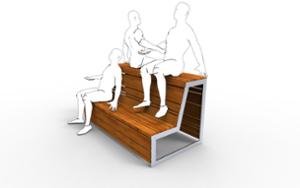 mobilier stradal, sezuturi, pentru adolescenti, spatar din lemn, scaune din lemn, spatar inalt