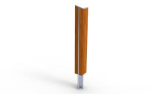 mobilier stradal, bolard, lemn