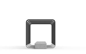mobilier stradal, stand de biciclete, beton, beton finisat, protectie cauciuc, cu protectie cadru pentru biciclete, suport bicicleta, suporturi multiple, de sine statator