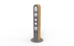 mobilier stradal, altele, bolard, 230v si/sau priza usb, inductie / incarcator qi, wifi statie