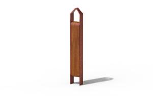 mobilier stradal, bolard, lemn