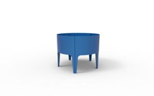 mobilier stradal, jardiniera, mobile (compatibil pentru mufa de jante), modular, curbat, otel