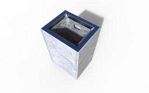 mobilier stradal, cos de gunoi, beton, beton finisat, scrumiera de siguranta