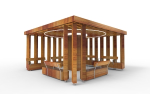 mobilier stradal, altele, leasure and rest, pergola, soniczna tężnia solankowa/ tężnie, acoperis