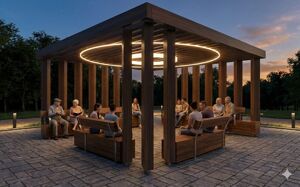 mobilier stradal, altele, leasure and rest, pergola, soniczna tężnia solankowa/ tężnie, acoperis