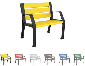 mobilier stradal, ławka, eko, polietylen