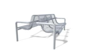 mobilier stradal, sezuturi, scaune din otel, spatar din otel, fata-dubla