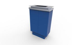 mobilier stradal, cos de gunoi, scrumiera mica, logo