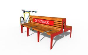 mobilier stradal, sezuturi, stand de biciclete, fata-dubla, logo, pentru roata, spatar din lemn, scaune din lemn, suporturi multiple