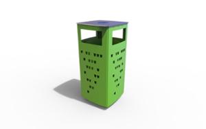 mobilier stradal, cos de gunoi, scrumiera de siguranta, acoperis / capac, diafragma laterala