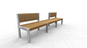mobilier stradal, sezuturi, scaune din lemn, spatar din lemn, modular