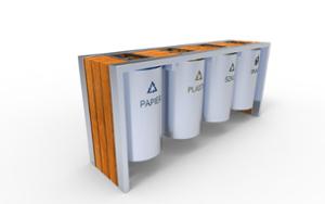 mobilier stradal, cos de gunoi, segregare completa