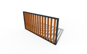 mobilier stradal, altele, gard, otel, lemn