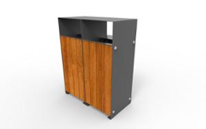 mobilier stradal, cos de gunoi, segregarea preliminara, acoperis / capac