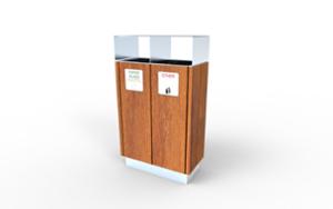 mobilier stradal, cos de gunoi, segregarea preliminara, acoperis / capac