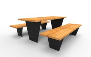 mobilier stradal, banca, scaune din lemn, masa, set picnic