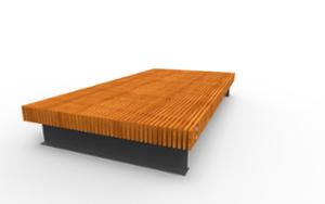 mobilier stradal, banca, scaune din lemn, fata-dubla, iluminare, modular, scanduri verticale