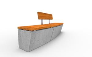 mobilier stradal, banca, sezuturi, curbat, beton, beton finisat, demontabil