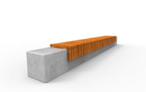 mobilier stradal, banca, scaune din lemn, beton, beton finisat, scanduri orizontale