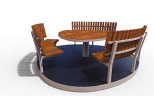mobilier stradal, altele, sezuturi, set picnic, curbat, masa