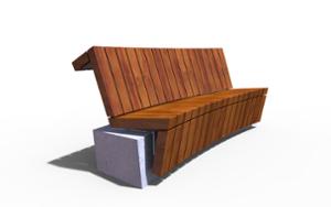 mobilier stradal, sezuturi, scaune din lemn, spatar din lemn, curbat, beton, beton finisat, modular