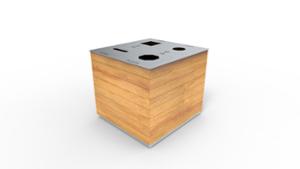 mobilier stradal, cos de gunoi, segregare completa, mobile (compatibil pentru mufa de jante)