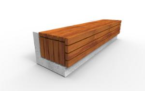 mobilier stradal, banca, scaune din lemn, beton, beton finisat