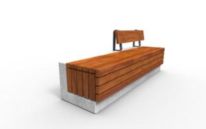 mobilier stradal, banca, sezuturi, scaune din lemn, spatar din lemn, beton, beton finisat