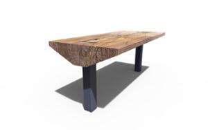 mobilier stradal, altele, kłoda, masa