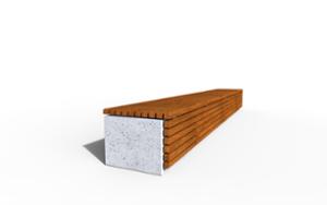 mobilier stradal, banca, scaune din lemn, beton, partea de sus a zidului, beton finisat