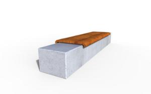 mobilier stradal, banca, beton, beton finisat, fata-dubla