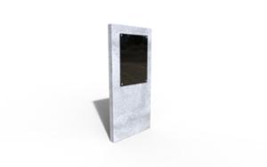 mobilier stradal, altele, beton, beton finisat, panou informativ, stalp de informare