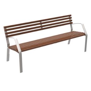 mobilier stradal, ławka, ława, podłokietnik