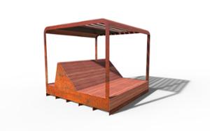 gatumöbler, övrigt, bänk, bänk, leasure and rest, schäslong, parklet, pergola, högt ryggstöd