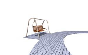 gatumöbler, bänk, övrigt, böjd, gunga, solcellsdriven, leasure and rest, solarna listwa smartbeam