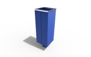 gatumöbler, papperskorg, stolpmonterad