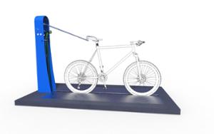 gatumöbler, övrigt, cykelställ, tvättstation för cyklar, servicestation cykel