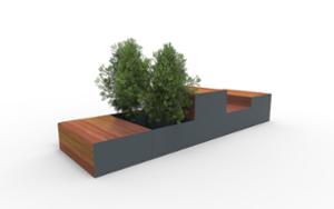 gatumöbler, bänk, bänk, planteringskärl, övrigt, schäslong, modulär, parklet, leasure and rest