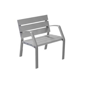 gatumöbler, ławka, podłokietnik, jednoosobowa, fotel, aluminium
